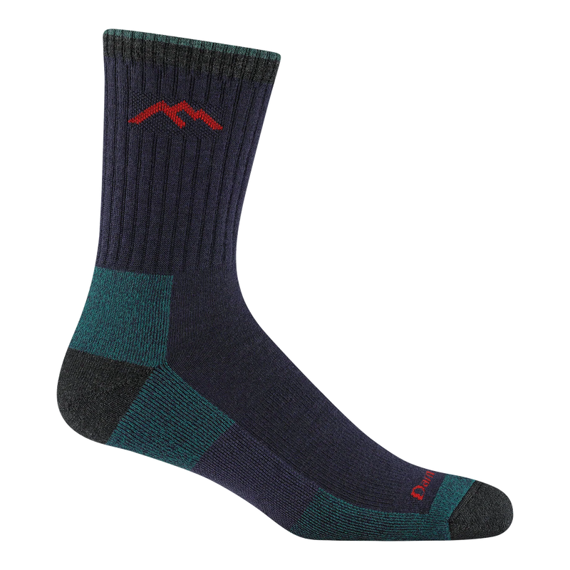 Men's Hiker Micro Crew Midweight Hiking Socks | Blackberry