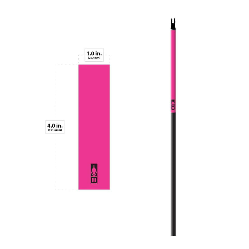 Bohning Solid Color Wrap 4" (Small 17/64) | Hot Pink