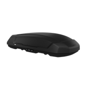 Black roof box on a white background