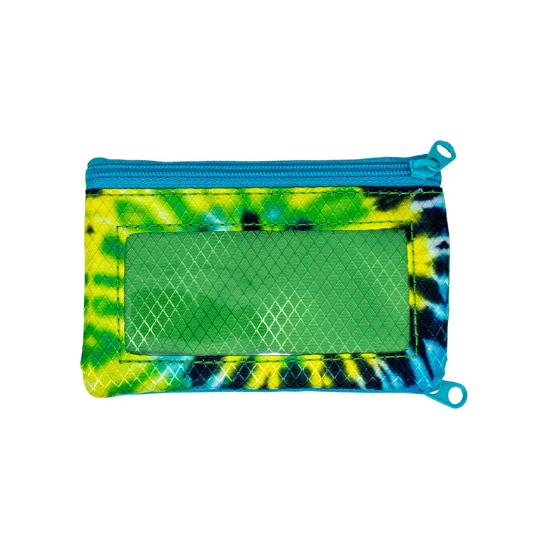 Chums Earl Fish Print Surfshort Wallet | Green Tie Dye