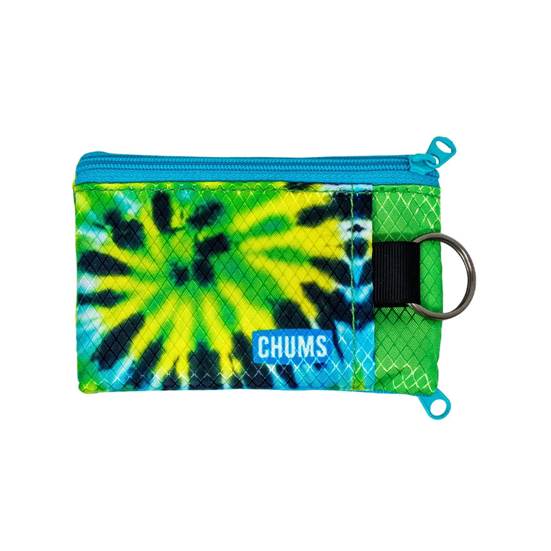 Chums Earl Fish Print Surfshort Wallet | Green Tie Dye
