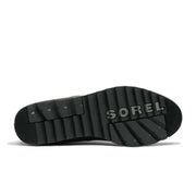Black sole of a Sorel shoe on a white background