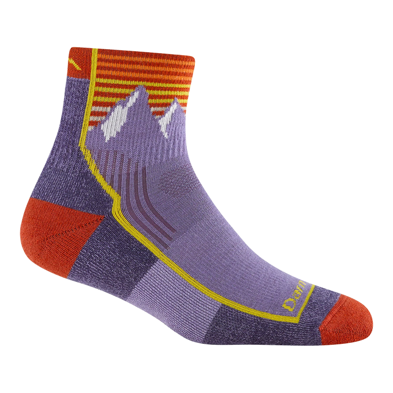 Womens Hiker Quarter Sock Cushion | Mountain Lupine