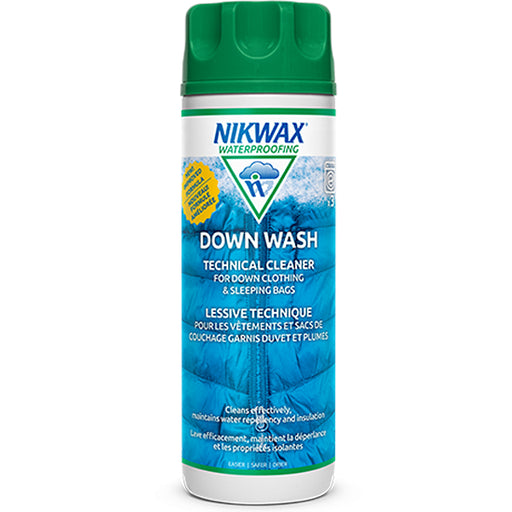 Nikwax Down Wash is a specialty cleaner designed to revitalize the water repellency and insulating properties of hydrophobic and regular down filled gear. 