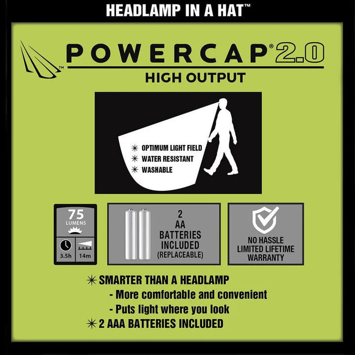 PowerCap 2.0 Fleece LED Lighted Beanie | Black