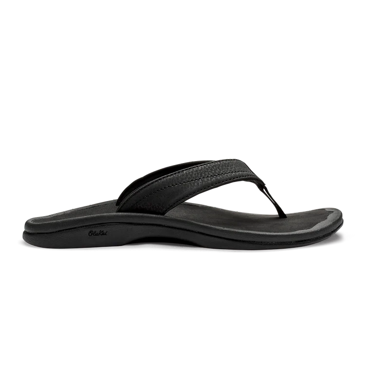 Olukai Womens Ohana | BLACK/BLACK