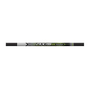 A 5mm carbon shaft from the AXIS series, featuring a black and silver design with green accents and white lettering, shown horizontally against a plain white background.