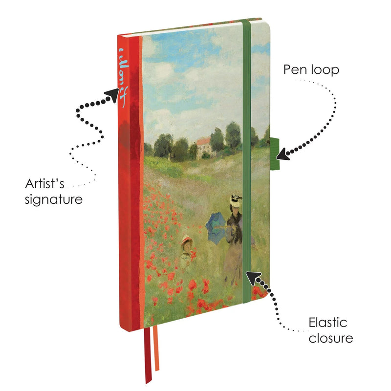 Journal Monet Poppy Field | Poppy Field