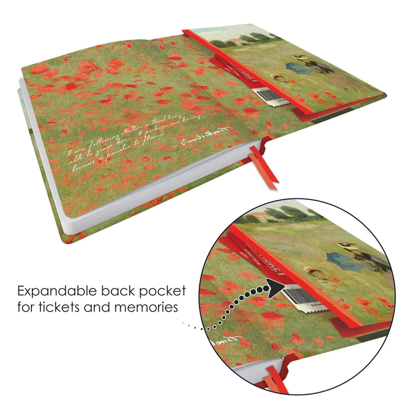 Journal Monet Poppy Field | Poppy Field