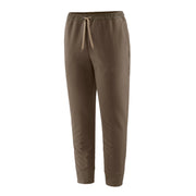 Brown jogger pants on a light gray background