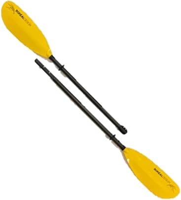 Tour 2-Piece Carbon Fiber Adjustable Kayak Paddle | Yellow