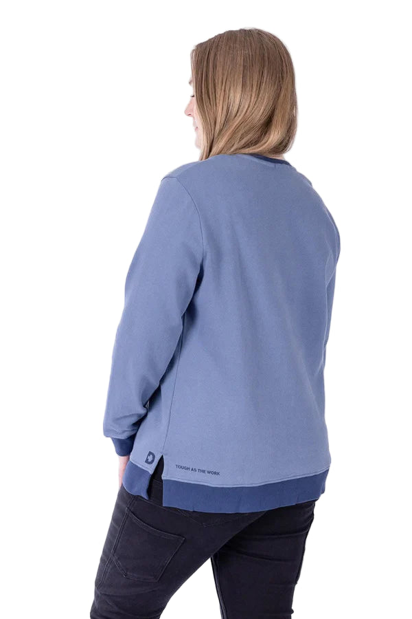 Women's GO TO™ Crew Sweatshirt | Slate Blue/Atlantic Blue