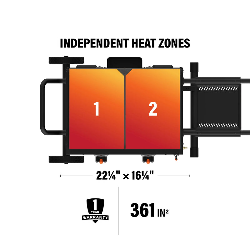 On The Go 22" Griddle with Flexfold® Legs