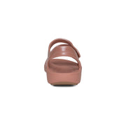 Pink sandal on a white background