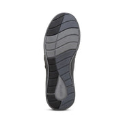 Gray shoe sole with 'Aetrex' branding on a white background