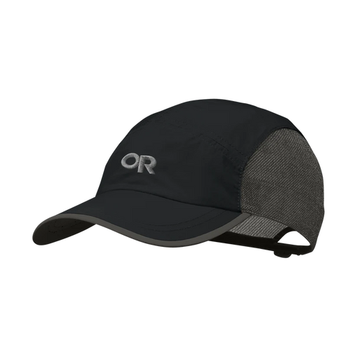 Black and grey cap on a white background.