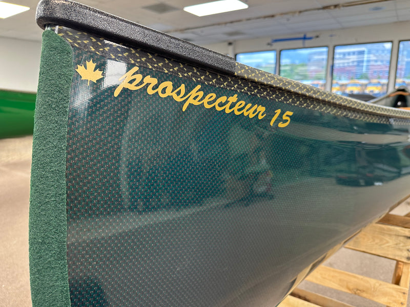 Rheaume Prospector 16.5' Carbon  W/ Comp gunwales and skid plates 36-38lbs | Teal