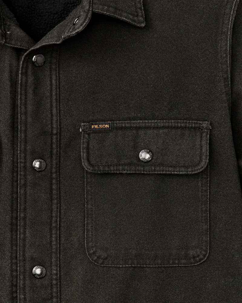 Men's Fleece Lined Jacket Shirt | Peat