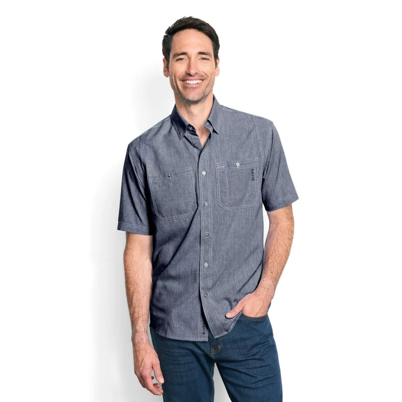 Men's Tech Chambray Short Sleeve Shirt