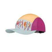 Colorful cap with a unique design on a white background