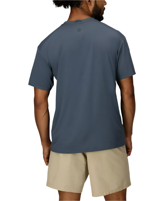 Men's Short Sleeve Air Exchange Solar Shield Crew | Thundercloud