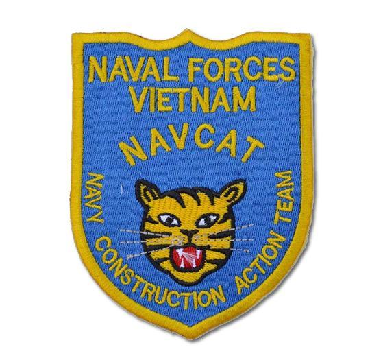 Naval Forces Vietnam NAVCAT Embroidered Iron-On Patch