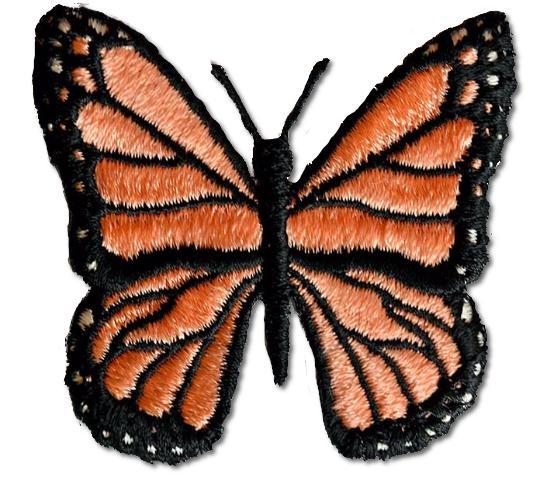 Butterfly Embroidered Iron On Patch