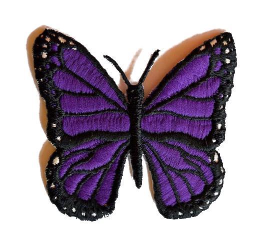 Butterfly Embroidered Iron-On Patch