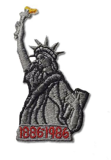 Statue of Liberty Centennial Embroidered Iron-On Patch