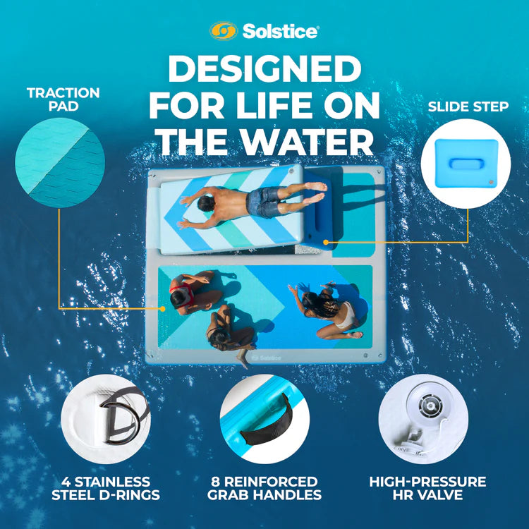 10' x 8' x 6" Inflatable Convertible Slide Dock