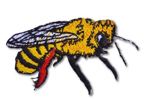 Yellowjacket Embroidered Iron On Patch