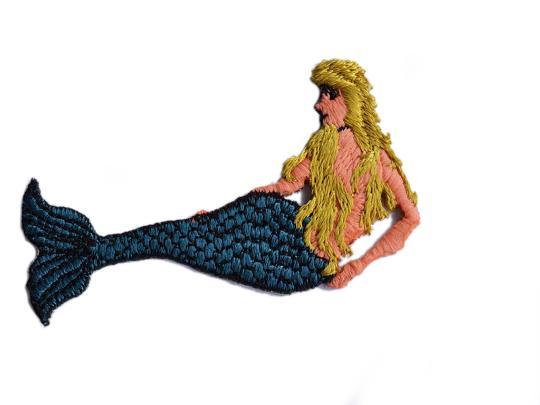 Mermaid Embroidered Iron On Emblem