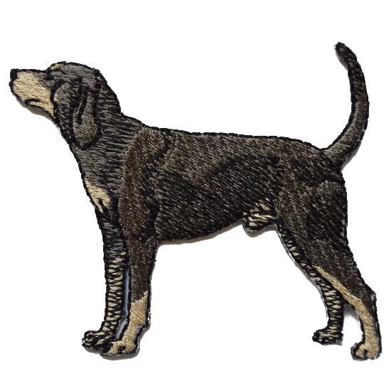 Hound Dog Embroidered Iron On Patch