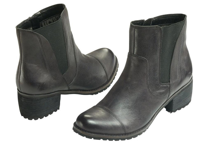 Women's Autumn Cap Toe Ankle Boot | Black