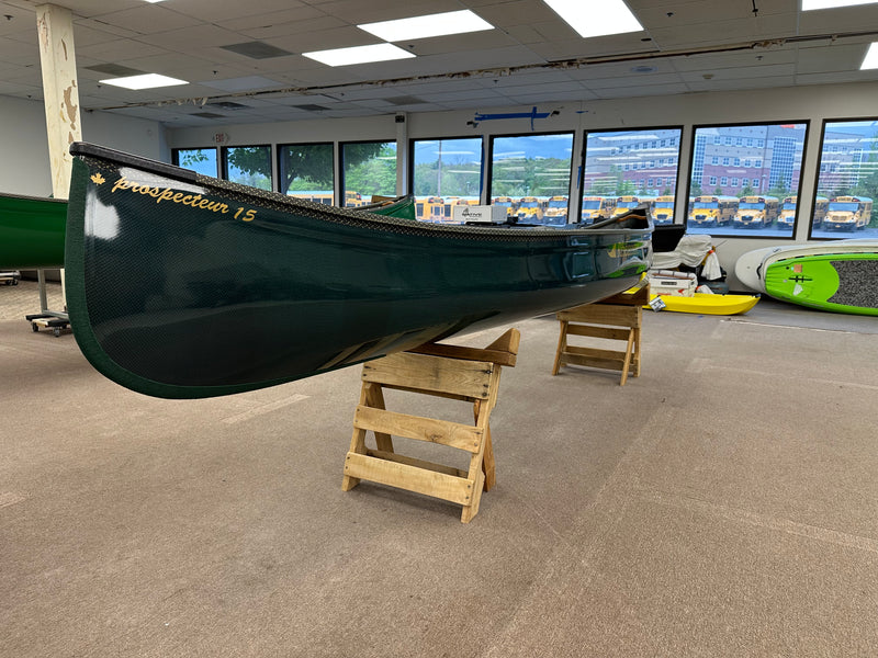 Rheaume Prospector 16.5' Carbon  W/ Comp gunwales and skid plates 36-38lbs | Teal