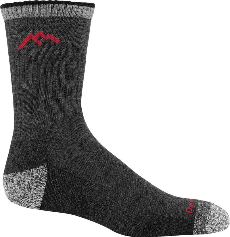 Men's Hiker Micro Crew Midweight Hiking Socks | Black