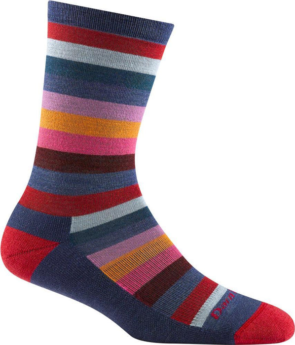 Darn Tough Womens Mystic Stripe Crew Light Cushion Socks