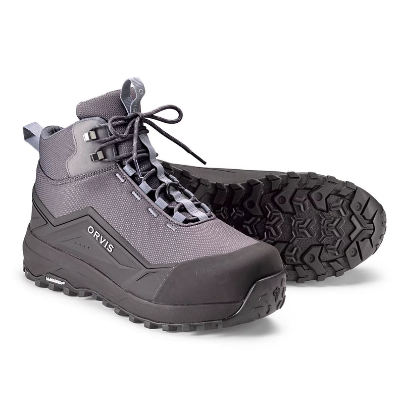 Steel grey Orvis wading boots