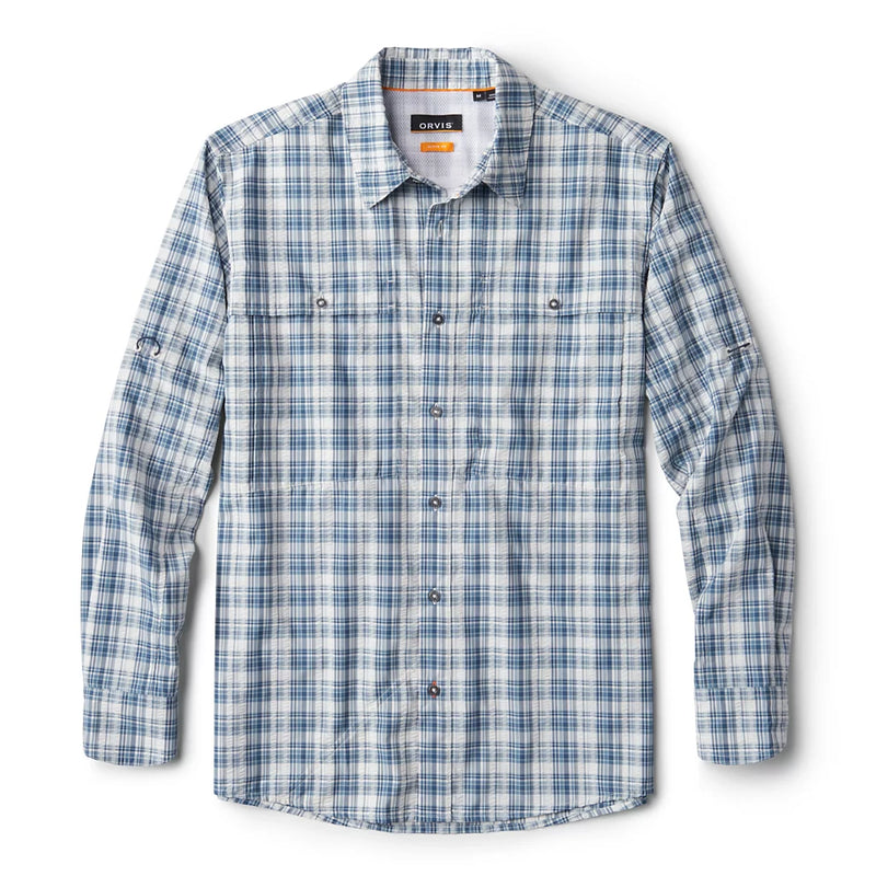 Men's Solid Long Sleeve Open Air Caster Shirt | True Navy