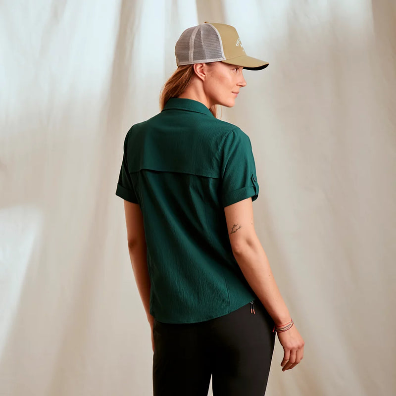 Women's Open Air Caster Short Sleeve Shirt | Blue Mist