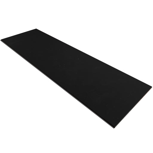 A long rectangular black repair patch, shown at an angle on a plain white background.