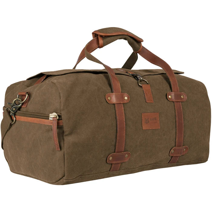 Weekender Duffel Bag in washed brown