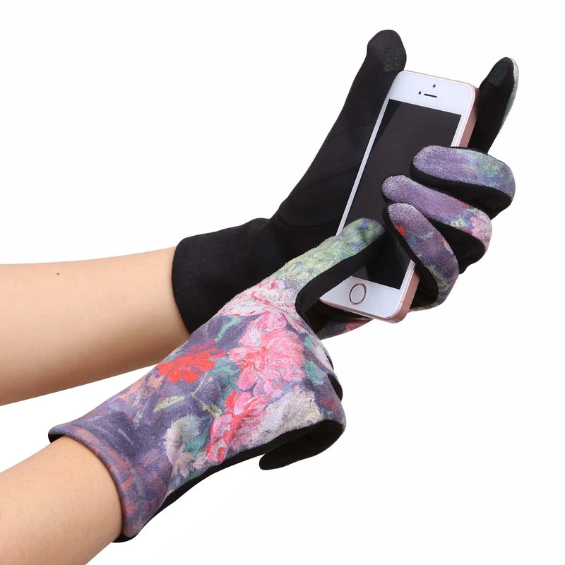 Women's Touch Screen Gloves | Van Gogh Vase of Carnations