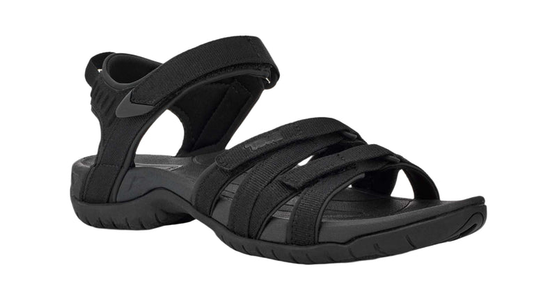 Black sandal on a white background