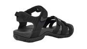 Black sandal on a white background