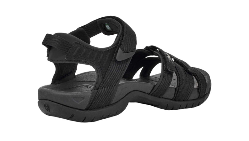 Black sandal on a white background