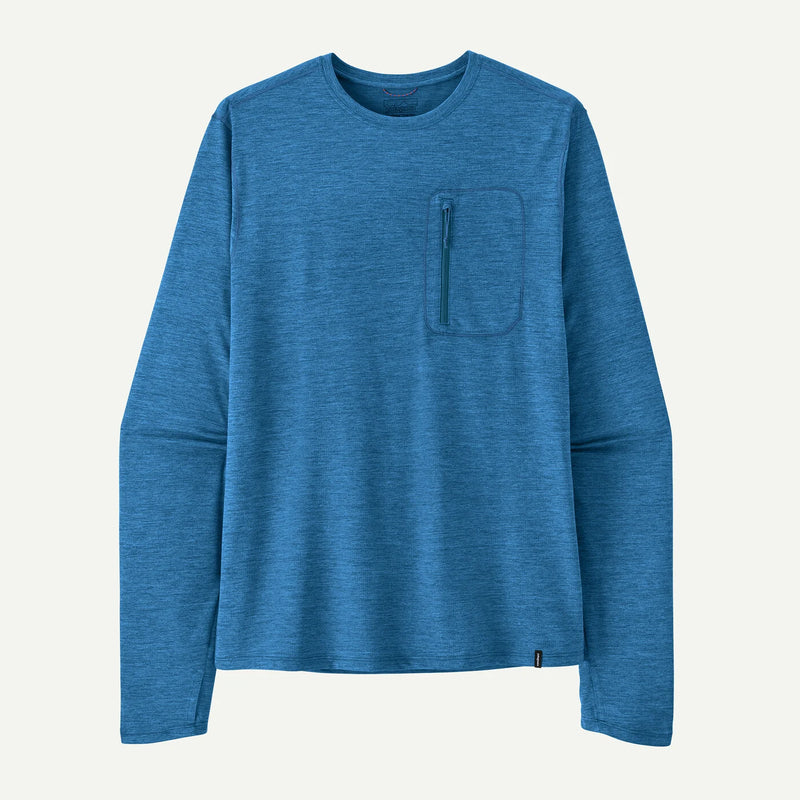 Men's Long-Sleeved Capilene® Cool Sun Shirt | Aquatic Blue - Light Aquatic Blue X-Dye