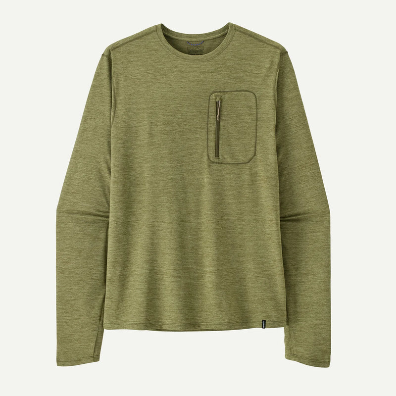 Men's Long-Sleeved Capilene® Cool Sun Shirt | Caper Green - Buckhorn Green X-Dye