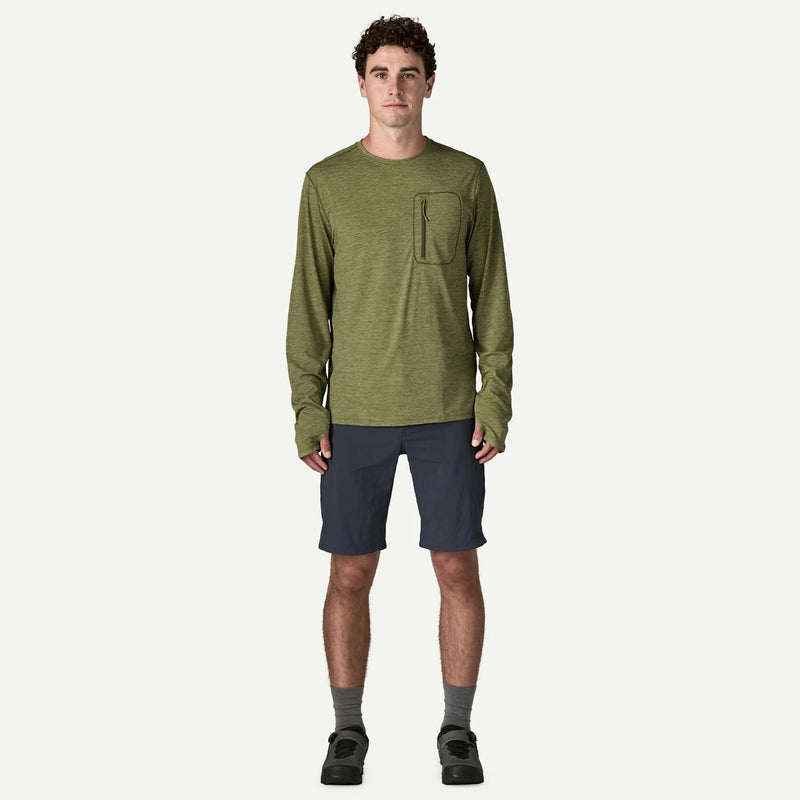 Men's Long-Sleeved Capilene® Cool Sun Shirt | Caper Green - Buckhorn Green X-Dye
