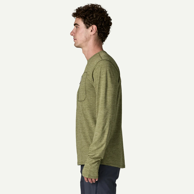 Men's Long-Sleeved Capilene® Cool Sun Shirt | Caper Green - Buckhorn Green X-Dye